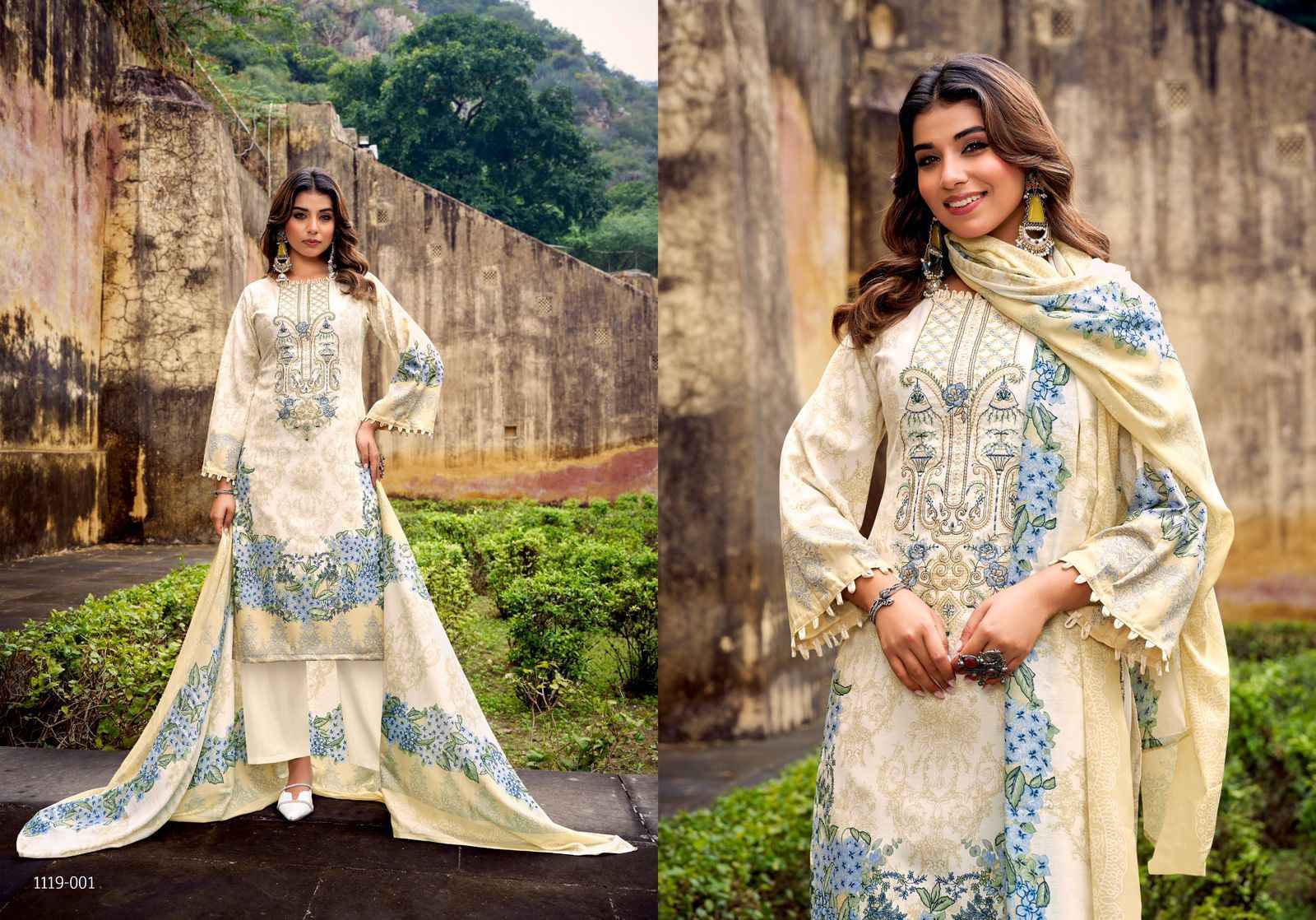 Romani Needle Wonder Vol 4 Cotton Salwar Kameez Wholesale Rate ( 8 Pcs Catalog )