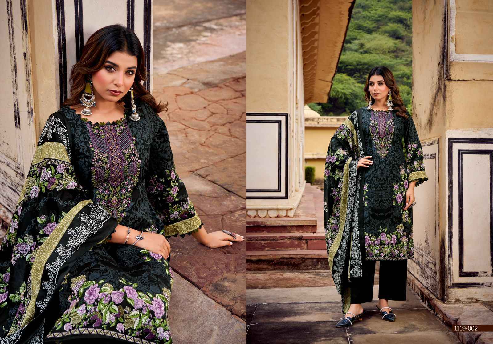 Romani Needle Wonder Vol 4 Cotton Salwar Kameez Wholesale Rate ( 8 Pcs Catalog )
