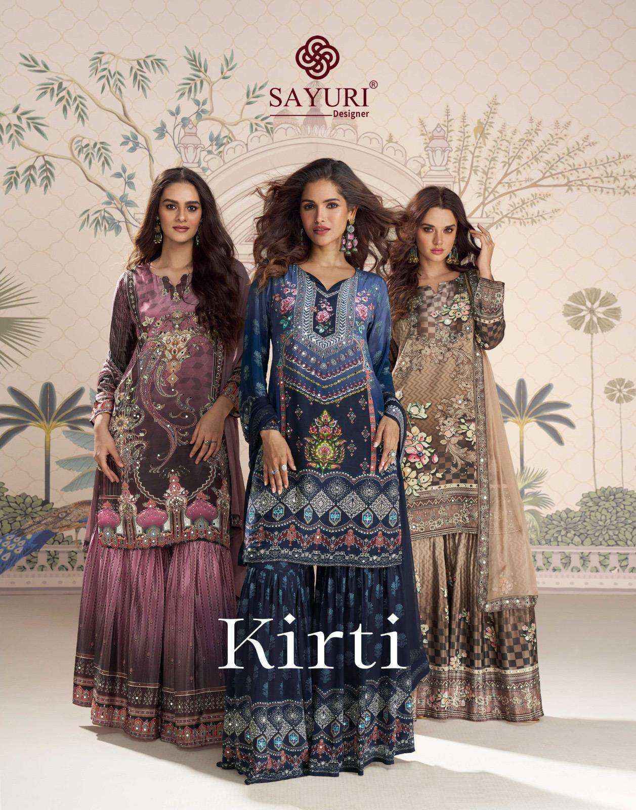 Sayuri Designer Kirti Readymade Silk Dress Collection ( 5 Pcs Catalog )