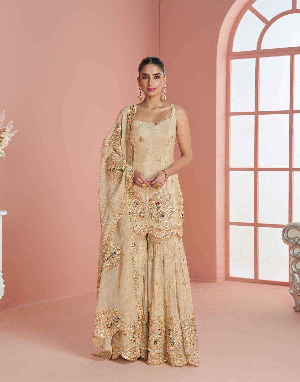 Sayuri Designer Myra Readymade Simer Silk Dress Wholesale Rate ( 3 Pcs Catalog )