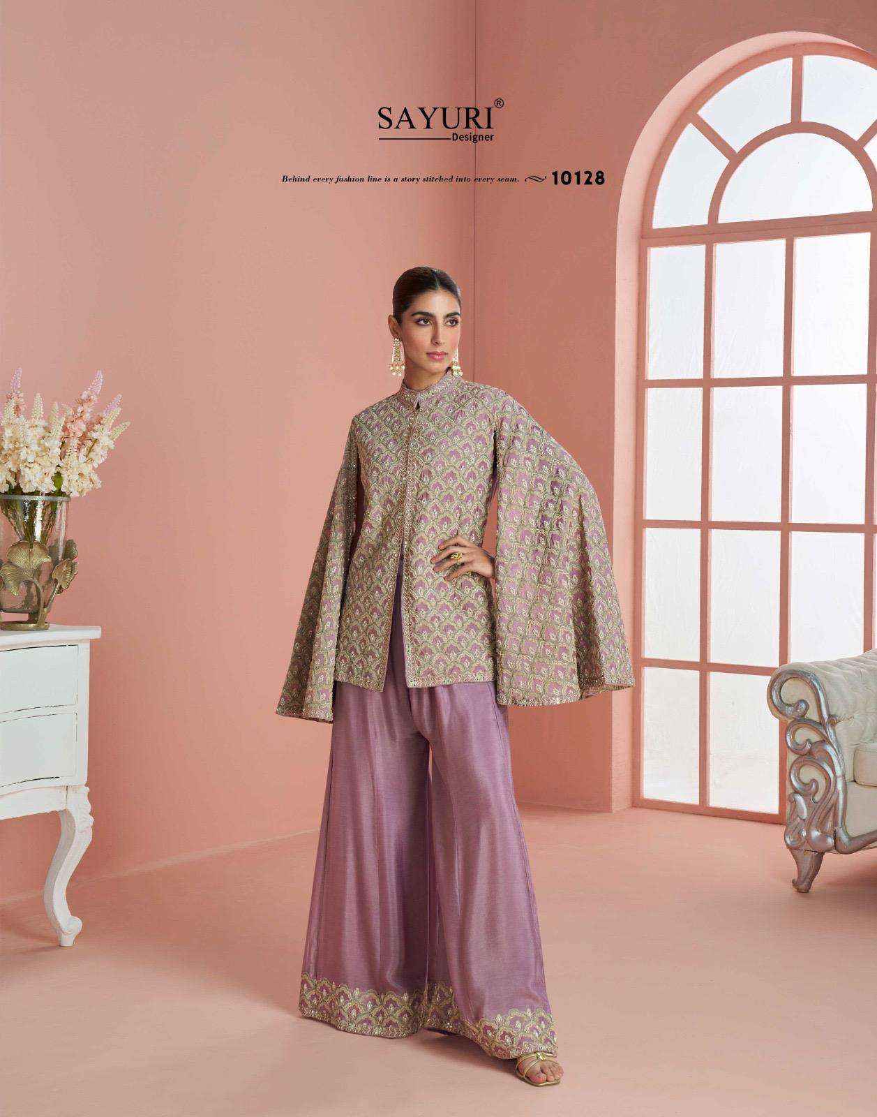 Sayuri Designer Myra Readymade Simer Silk Dress Wholesale Rate ( 3 Pcs Catalog )