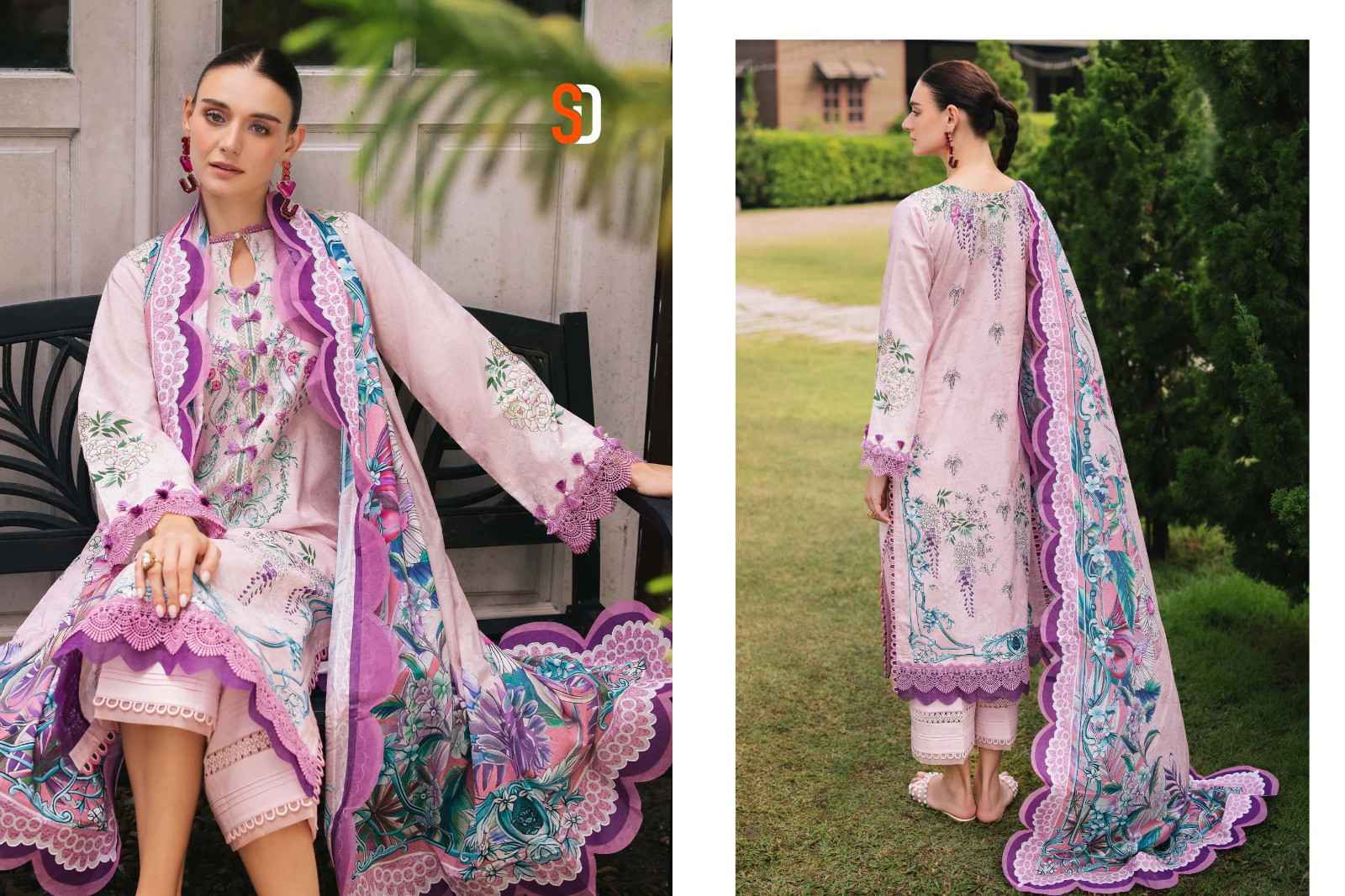 Shraddha Jade Urbane Vol 3 Lawn Cotton Embroidery Paksitani Suits Wholesale Rate ( 5 Pcs Catalog )
