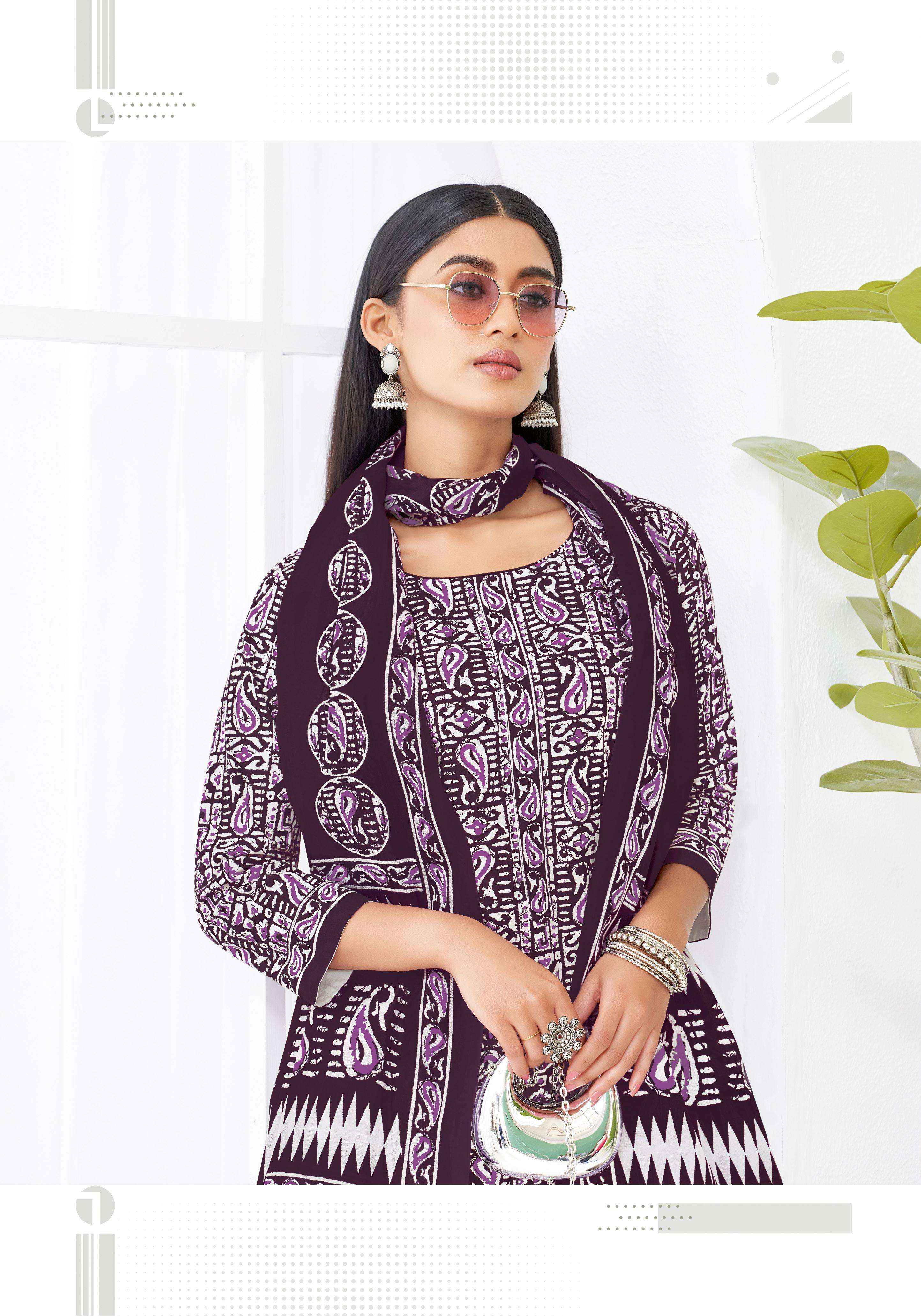 SHREE GANESH LEHRIYA VOL 1 COTTON PRINT LADIES KURTI PANT AND DUPATTA SET 