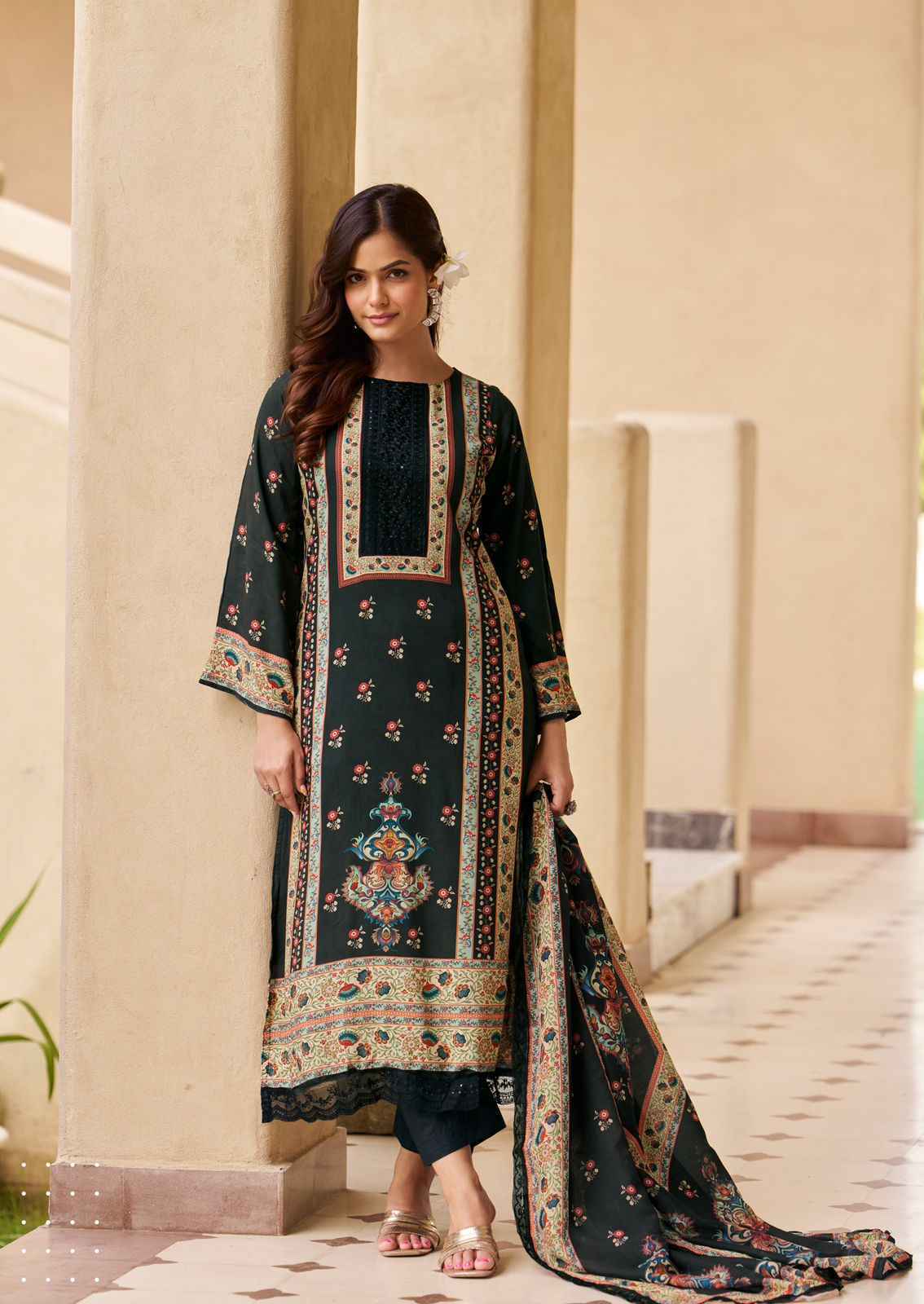 The Hermitage Shop Bagh 5 Viscouse Lawn Salwar Kameez Wholesale Rate ( 6 Pcs Catalog )