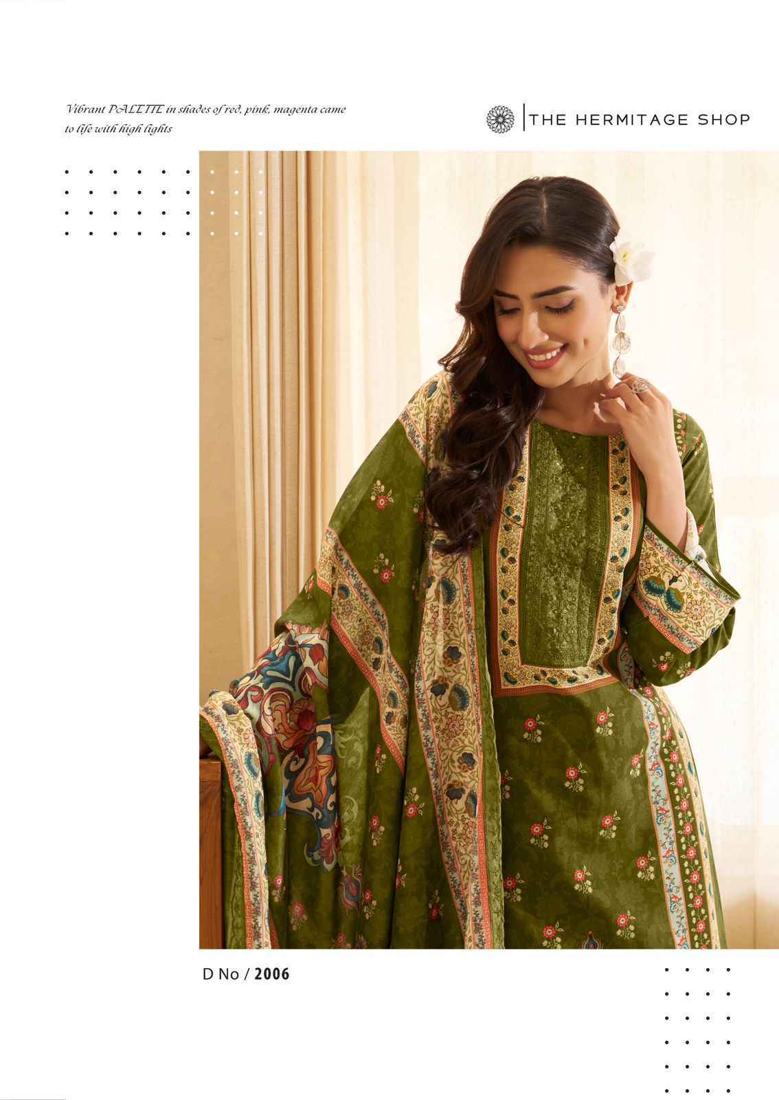 The Hermitage Shop Bagh 5 Viscouse Lawn Salwar Kameez Wholesale Rate ( 6 Pcs Catalog )