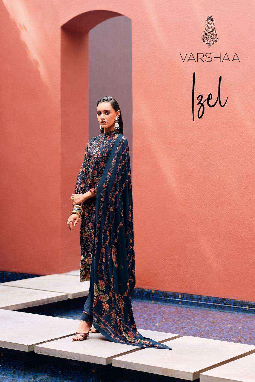 Varsha Izel Fancy Viscose Pashmina Winter Wear Salwar Kameez Wholesale Rate ( 4 Pcs Catalog )