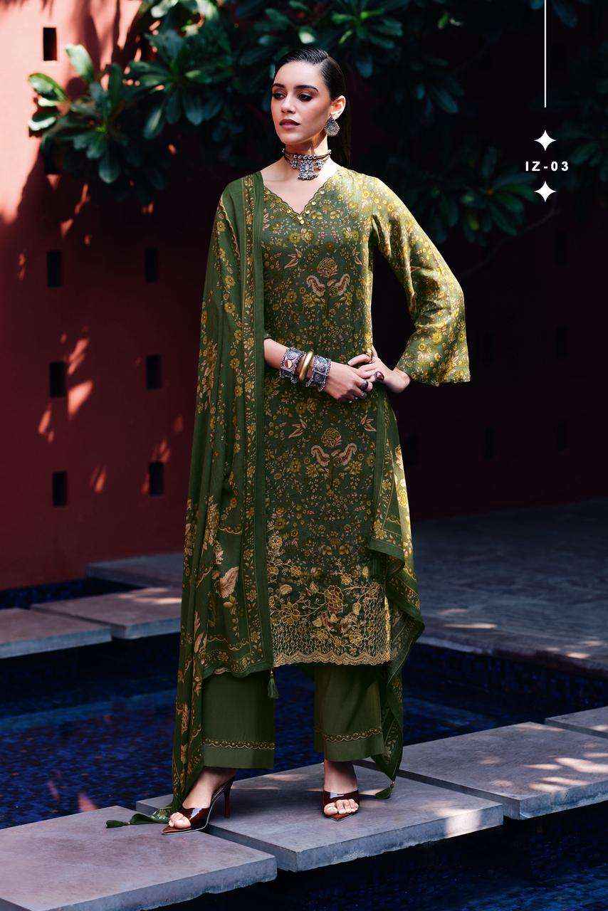 Varsha Izel Fancy Viscose Pashmina Winter Wear Salwar Kameez Wholesale Rate ( 4 Pcs Catalog )