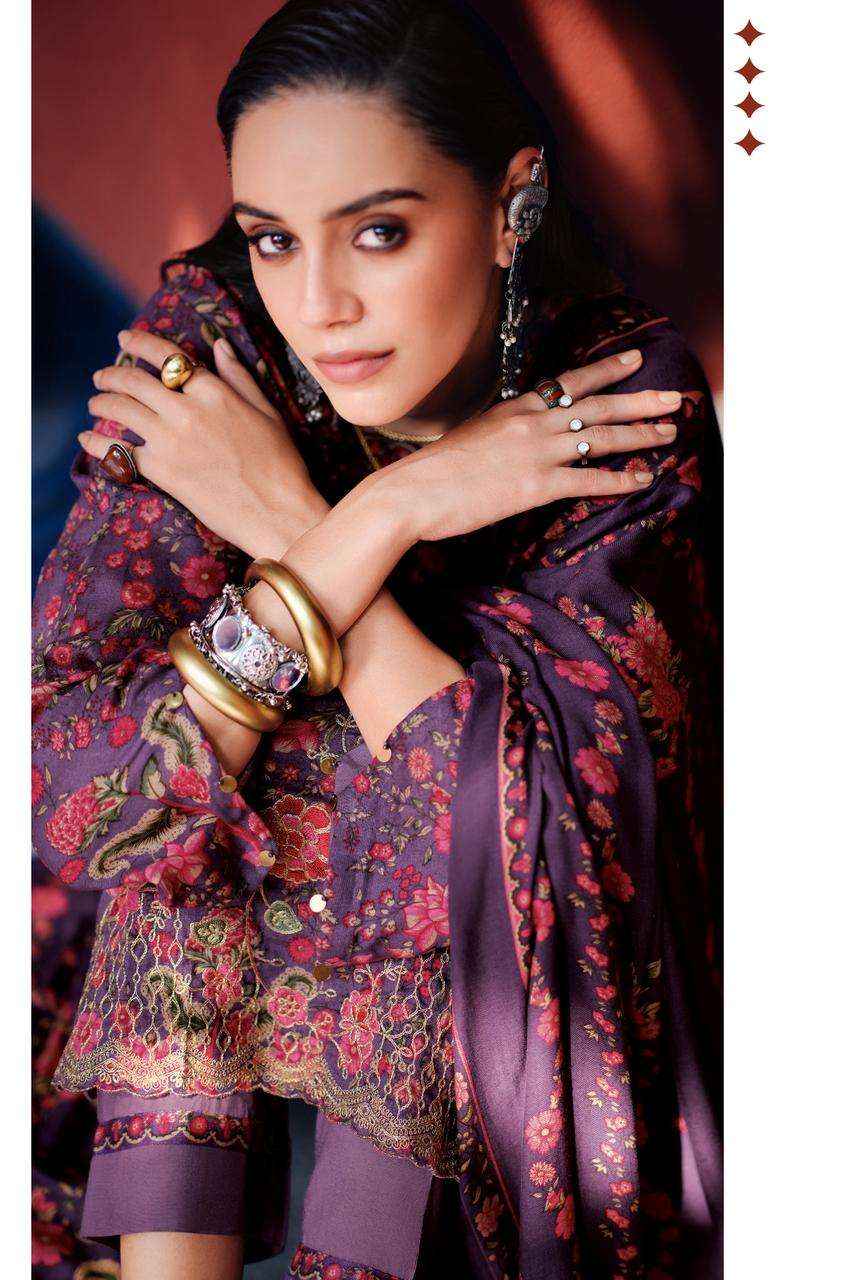Varsha Izel Fancy Viscose Pashmina Winter Wear Salwar Kameez Wholesale Rate ( 4 Pcs Catalog )