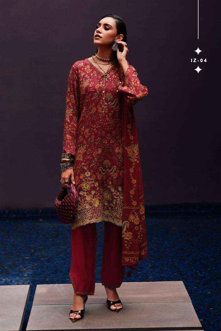 Varsha Izel Fancy Viscose Pashmina Winter Wear Salwar Kameez Wholesale Rate ( 4 Pcs Catalog )