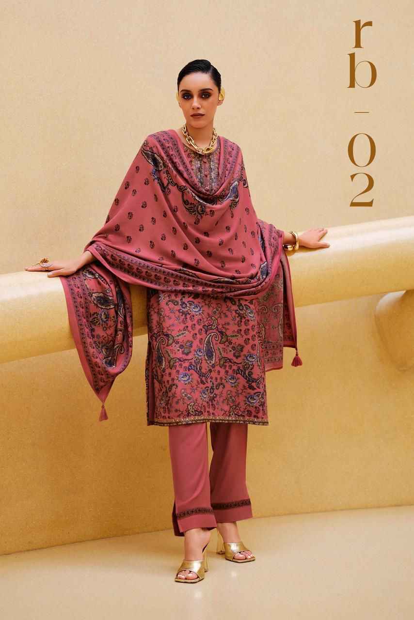 Varsha Rabane Viscouse Pashmina Salwar Kameez Wholesale Rate ( 4 Pcs Catalog )