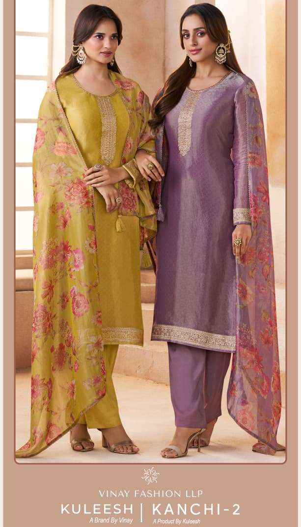 VINAY FASHION KULEESH KANCHI VOL 2 SILK WITH HAND WORK DESIGNER SUITS