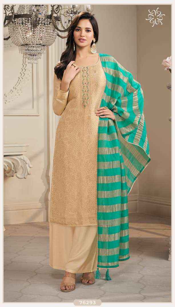Vinay Fashion Kuleesh Shirina Jacquard Salwar Kameez Wholesale Rate ( 4 Pcs Catalog )