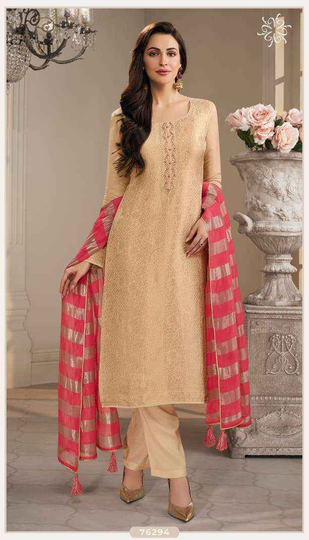 Vinay Fashion Kuleesh Shirina Jacquard Salwar Kameez Wholesale Rate ( 4 Pcs Catalog )