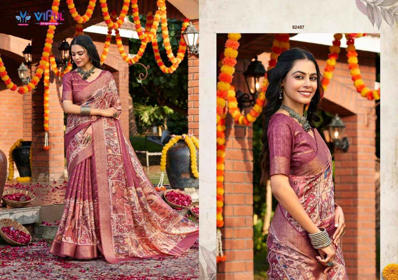 Vipul Anvi Vol 3 Soft Silk Saree Wholesale Rate ( 9 Pcs Catalog )