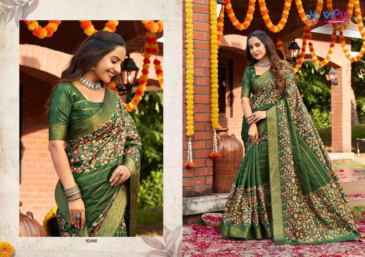 Vipul Anvi Vol 3 Soft Silk Saree Wholesale Rate ( 9 Pcs Catalog )