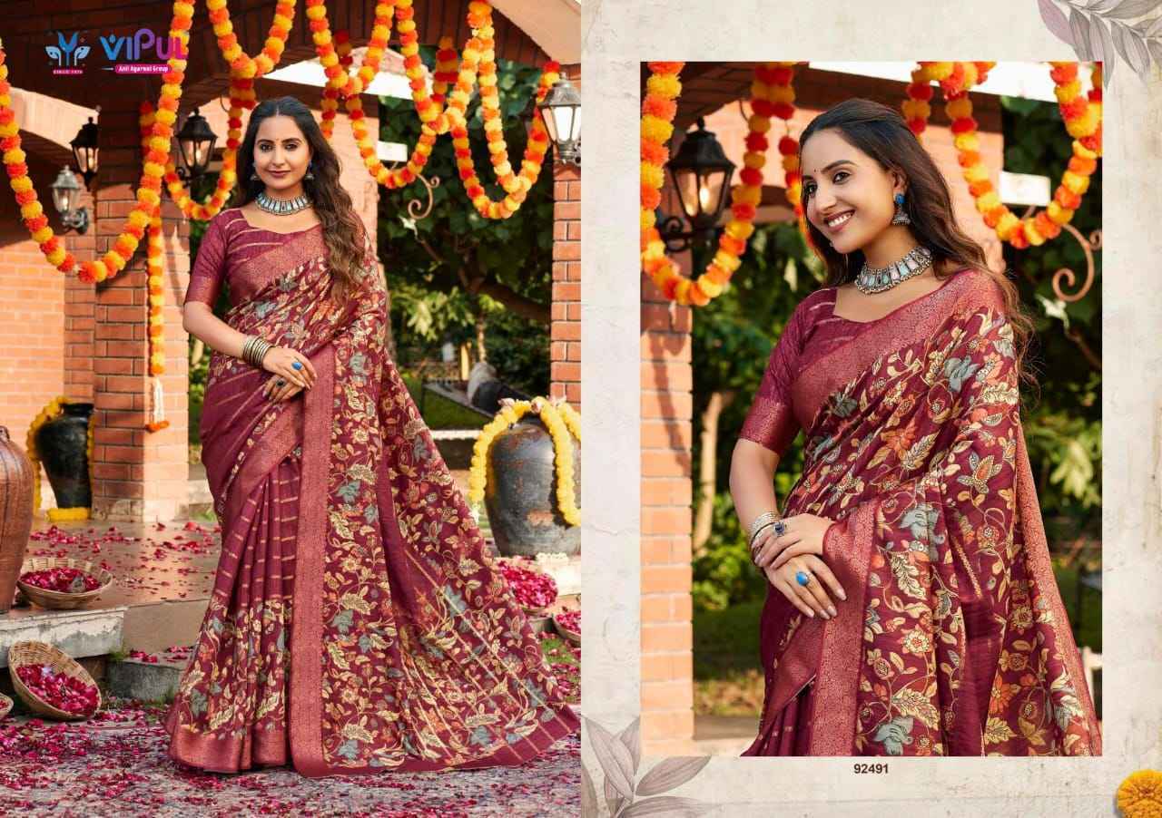 Vipul Anvi Vol 3 Soft Silk Saree Wholesale Rate ( 9 Pcs Catalog )