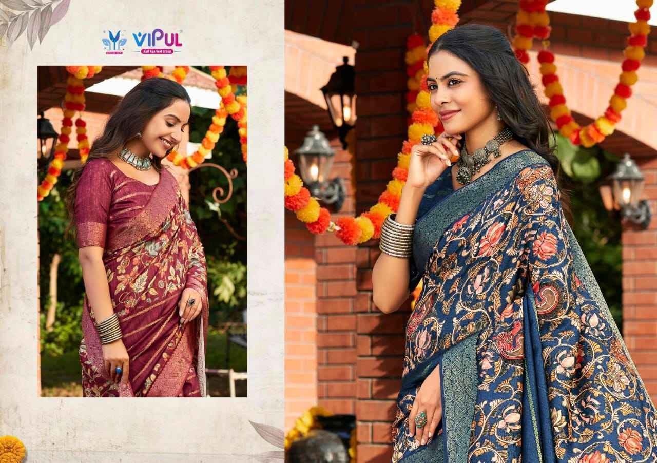 Vipul Anvi Vol 3 Soft Silk Saree Wholesale Rate ( 9 Pcs Catalog )