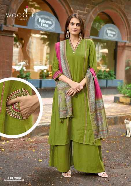 Wooglee Chitrangna Barline Viscose Kurti Combo Wholesale Rate ( 6 Pcs Catalog )