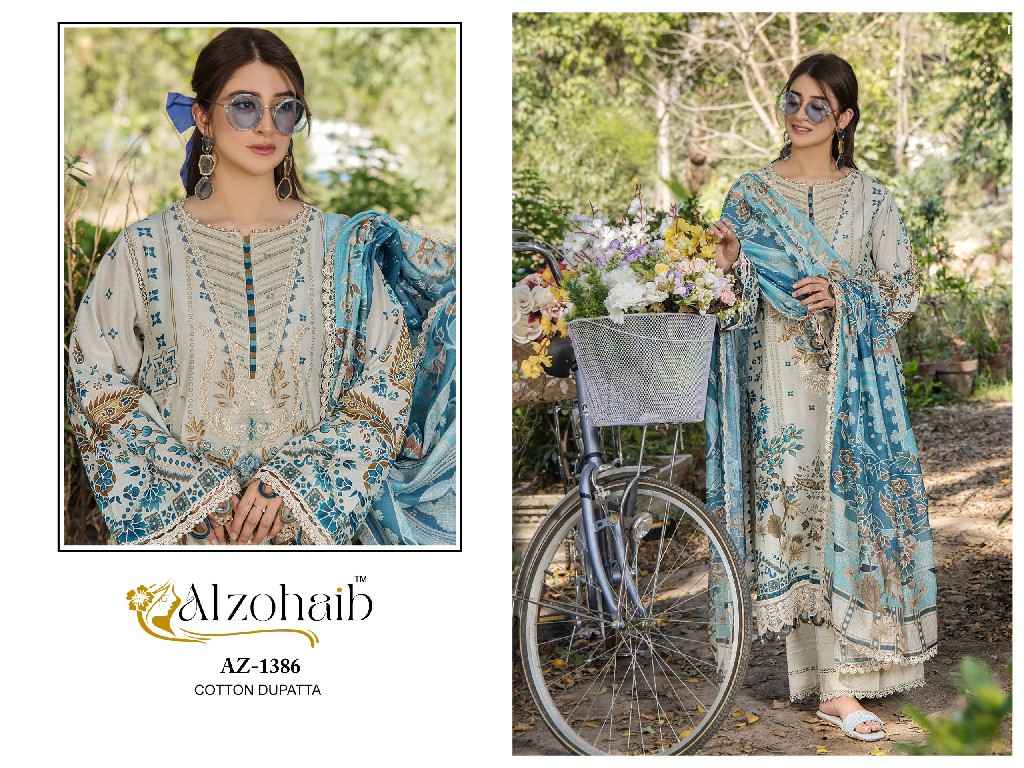 Alzohaib Aaida Vol 2 Cotton Pakistani Dress Material Wholesale Price ( 4 Pcs Catalogue )