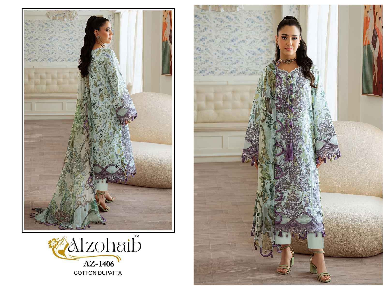 Alzohaib Riwayat Vol 1 Cotton Dress Material Surat Textile Market ( 5 pcs Catalogue )