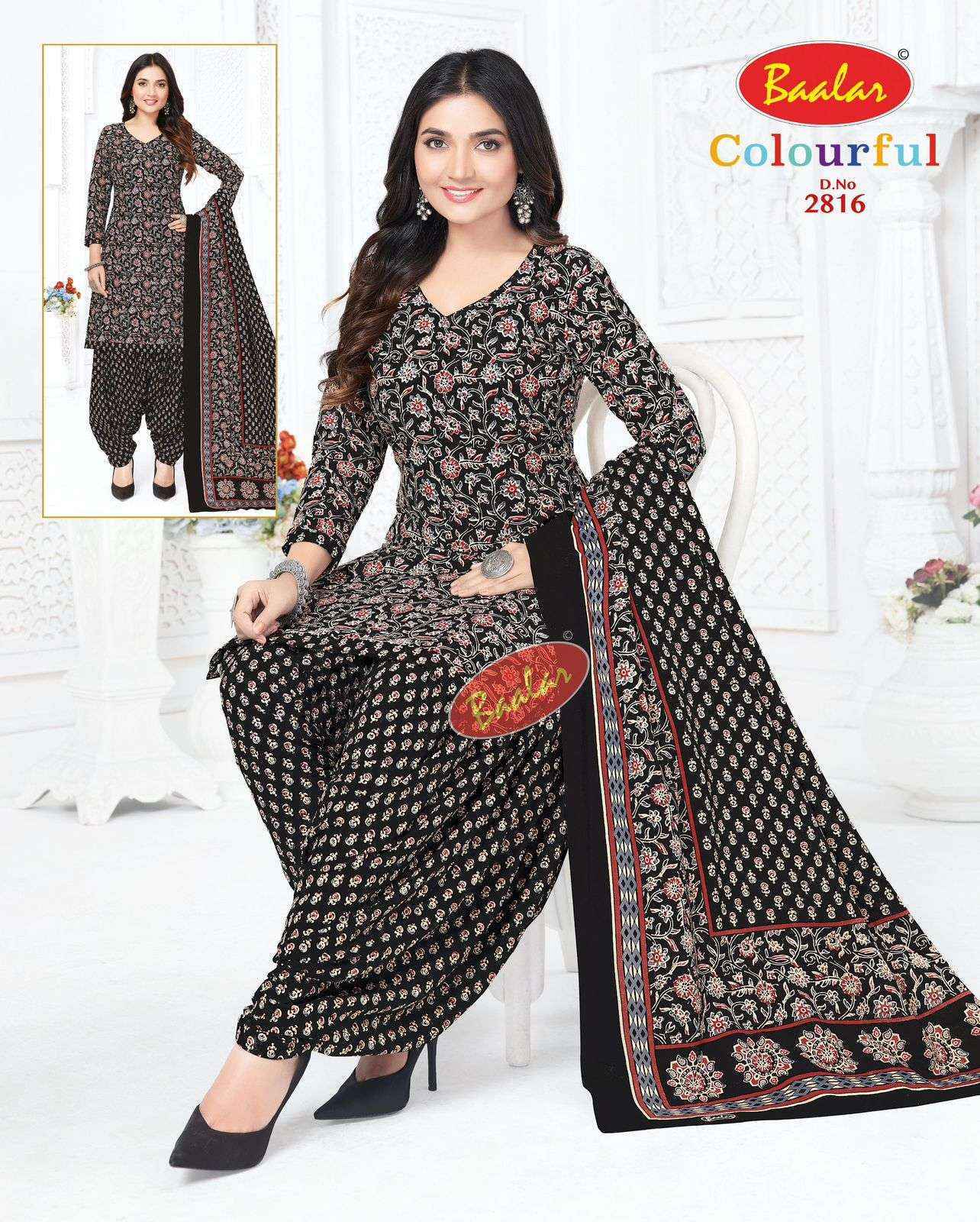 Baalar Colourful Vol 28 Cotton Dress Material Wholesale Market Price ( 36 pcs Catalogue )