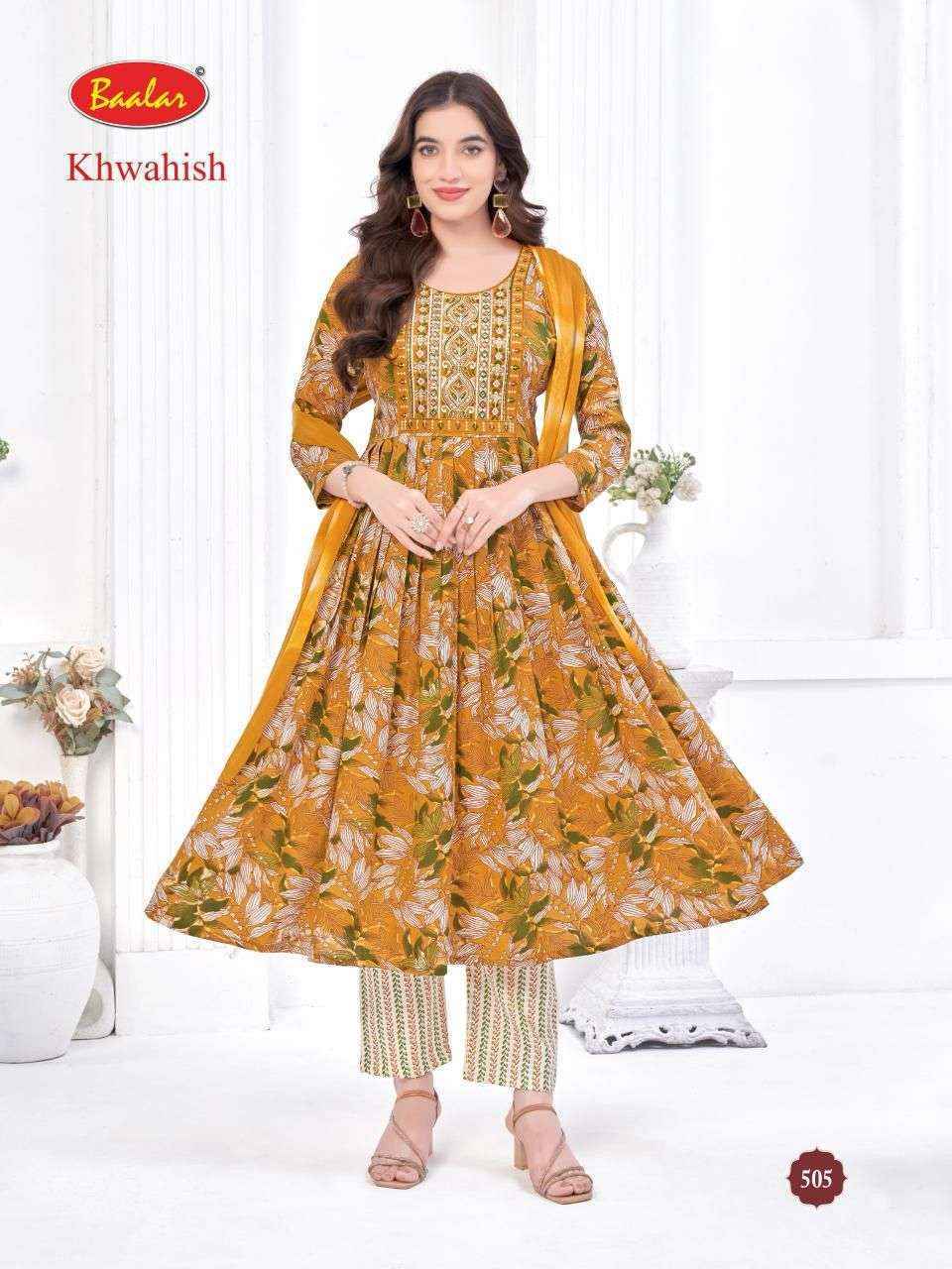 Baalar Khwahish Vol 3 Cotton Kurti Combo Wholesale Market Surat ( 8 pcs Catalogue )