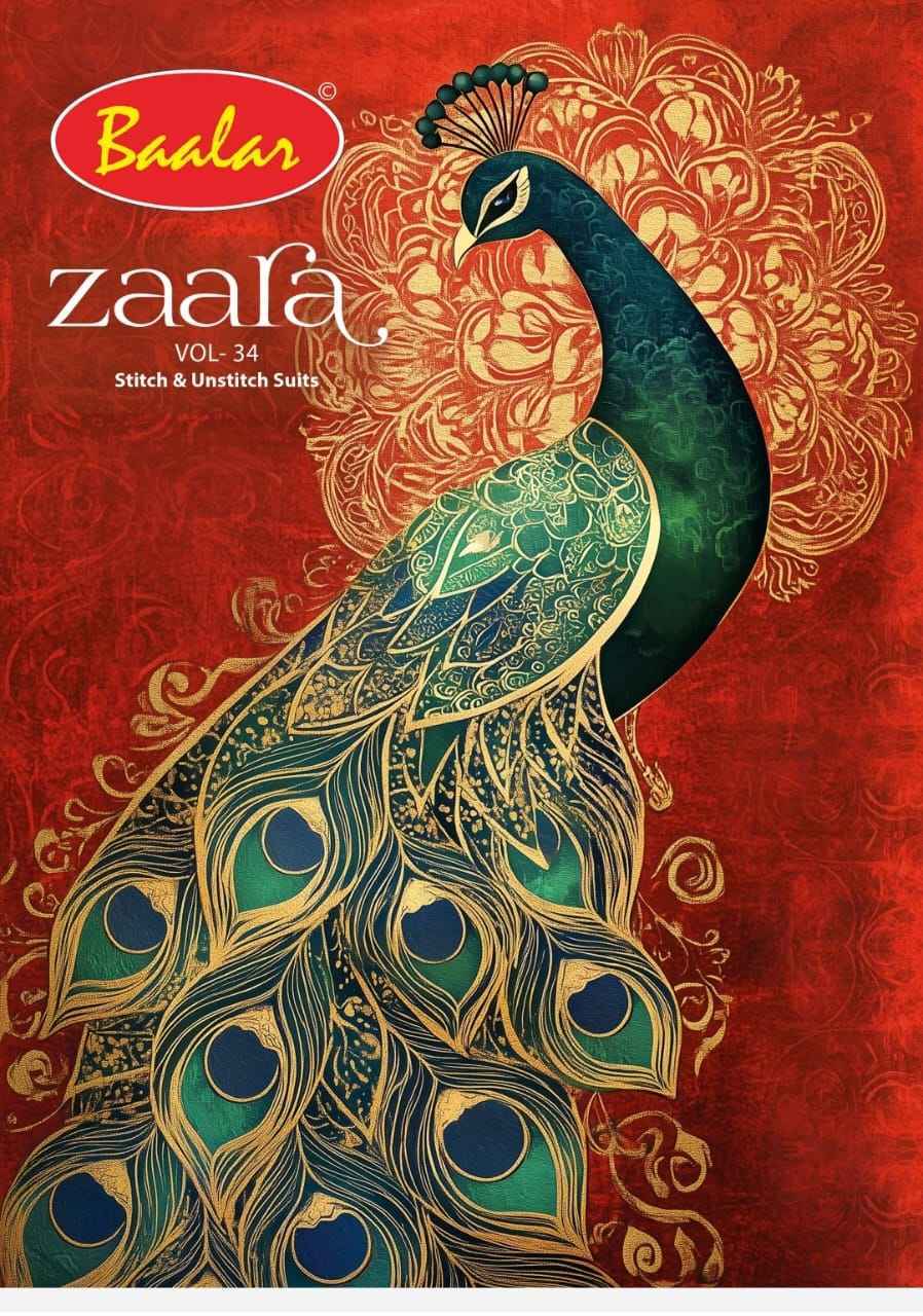 Baalar Zaara Patiyala Vol 34 pure Cotton Readymade suit Wholesale Price ( 18 pcs Catalogue )
