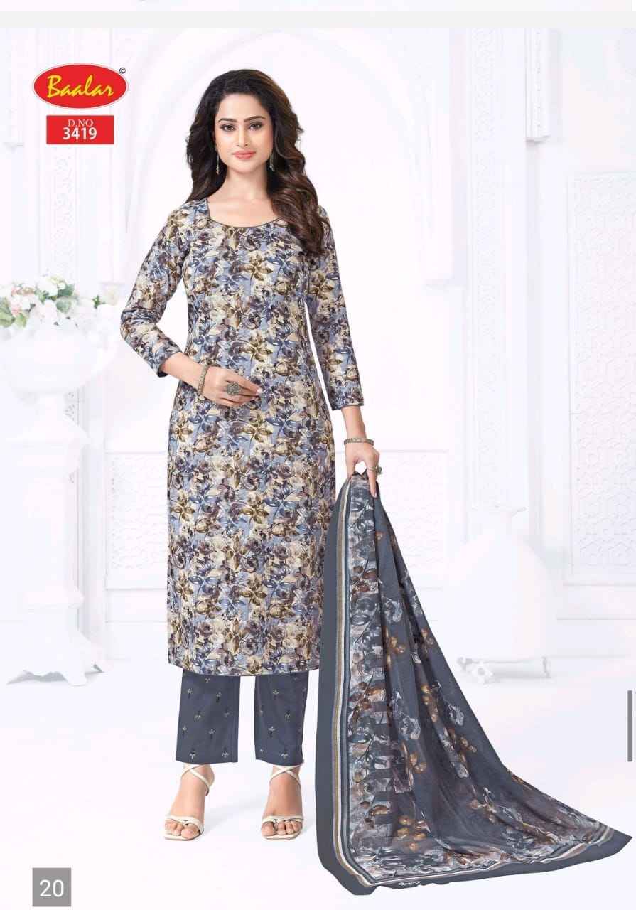Baalar Zaara Patiyala Vol 34 pure Cotton Readymade suit Wholesale Price ( 18 pcs Catalogue )