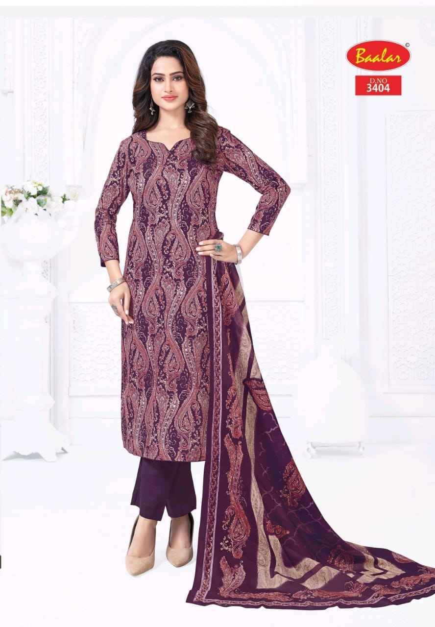 Baalar Zaara Patiyala Vol 34 pure Cotton Readymade suit Wholesale Price ( 18 pcs Catalogue )