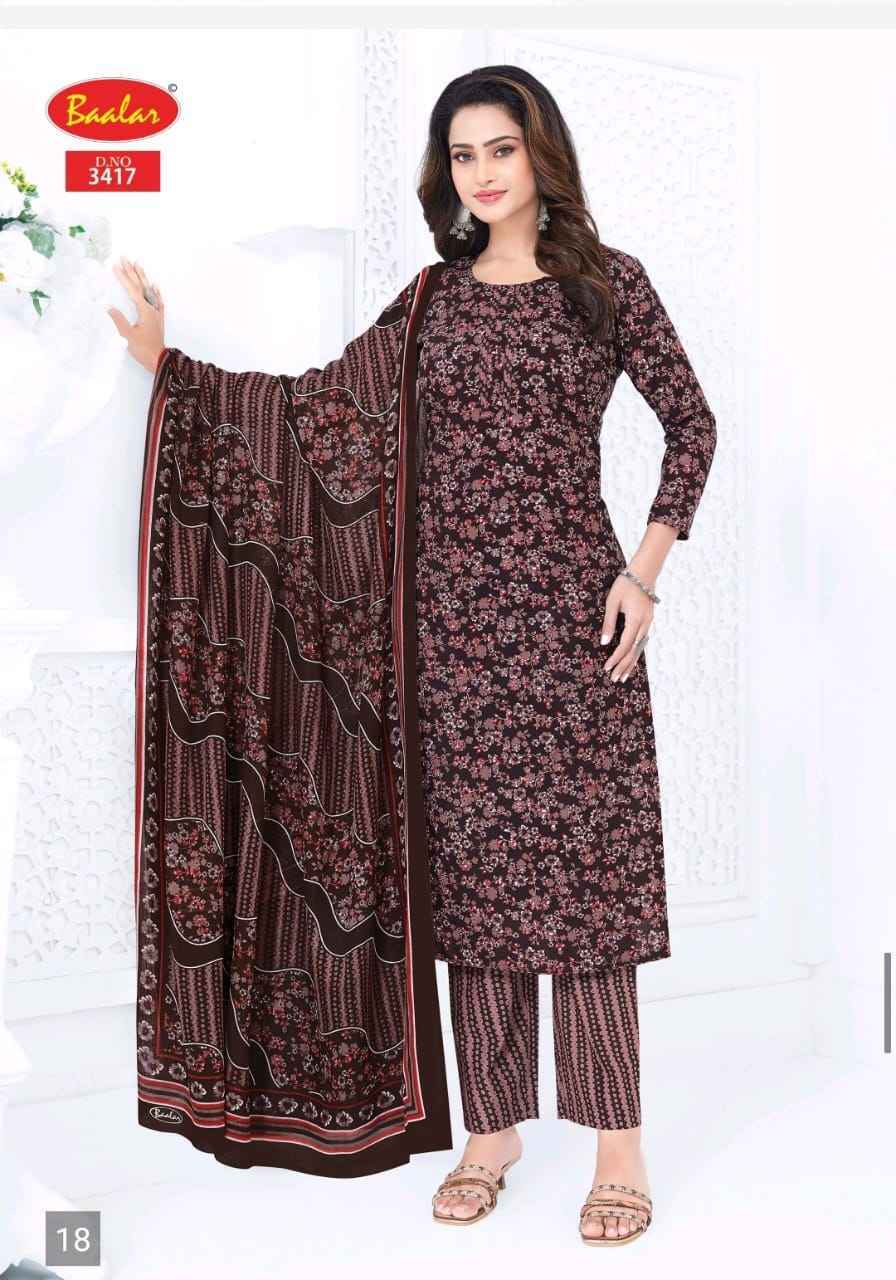 Baalar Zaara Patiyala Vol 34 pure Cotton Readymade suit Wholesale Price ( 18 pcs Catalogue )