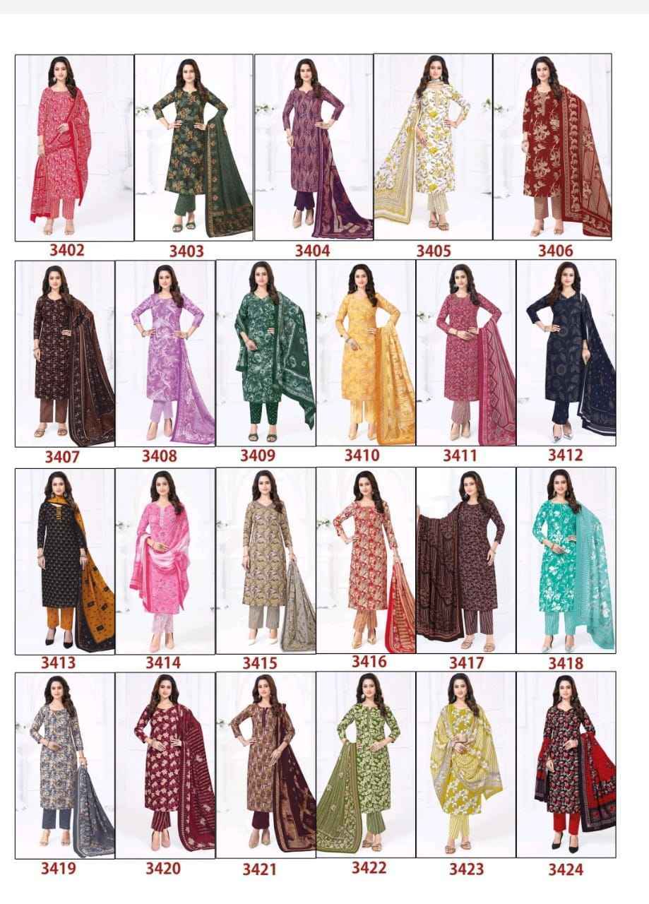 Baalar Zaara Patiyala Vol 34 pure Cotton Readymade suit Wholesale Price ( 18 pcs Catalogue )