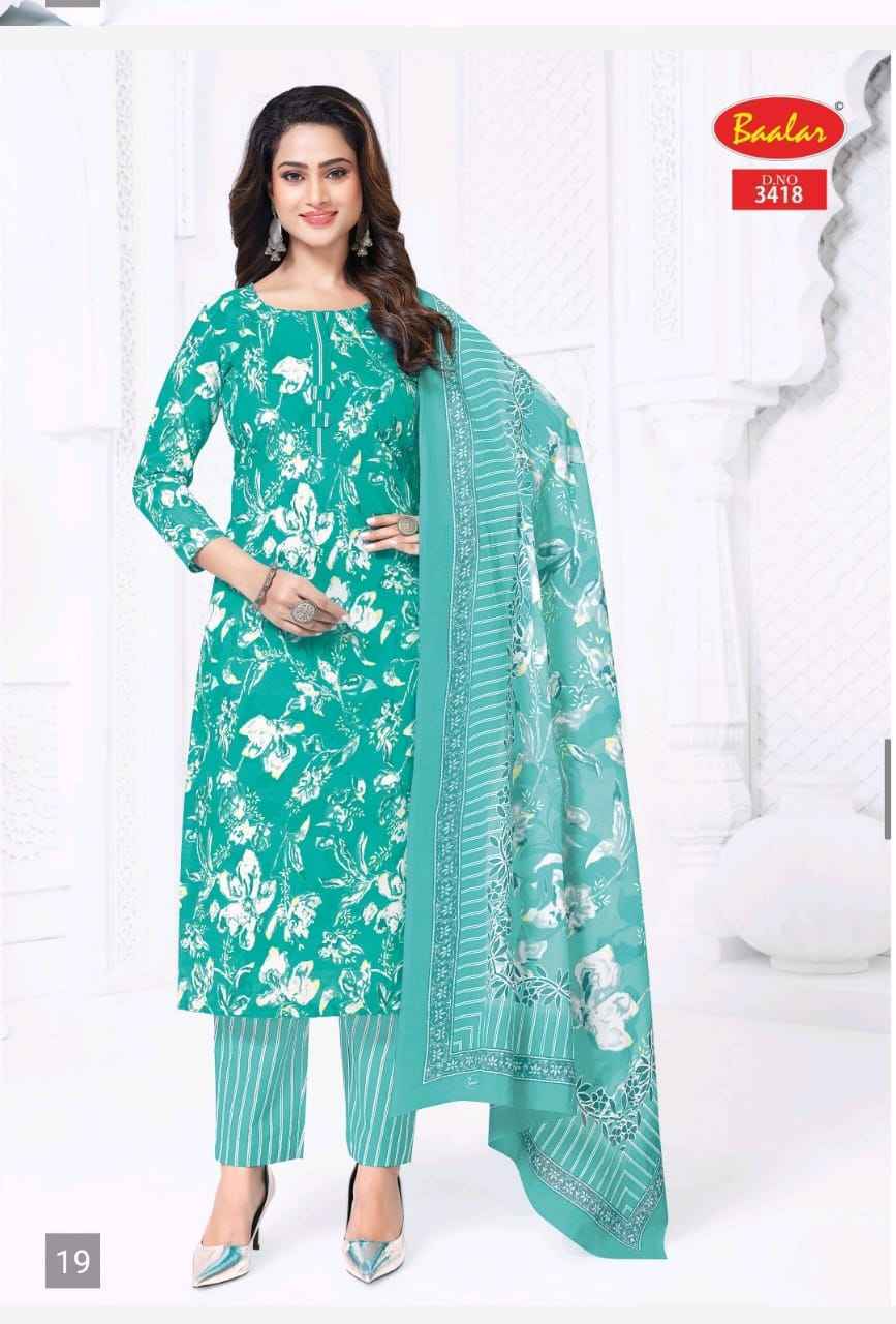Baalar Zaara Patiyala Vol 34 pure Cotton Readymade suit Wholesale Price ( 18 pcs Catalogue )
