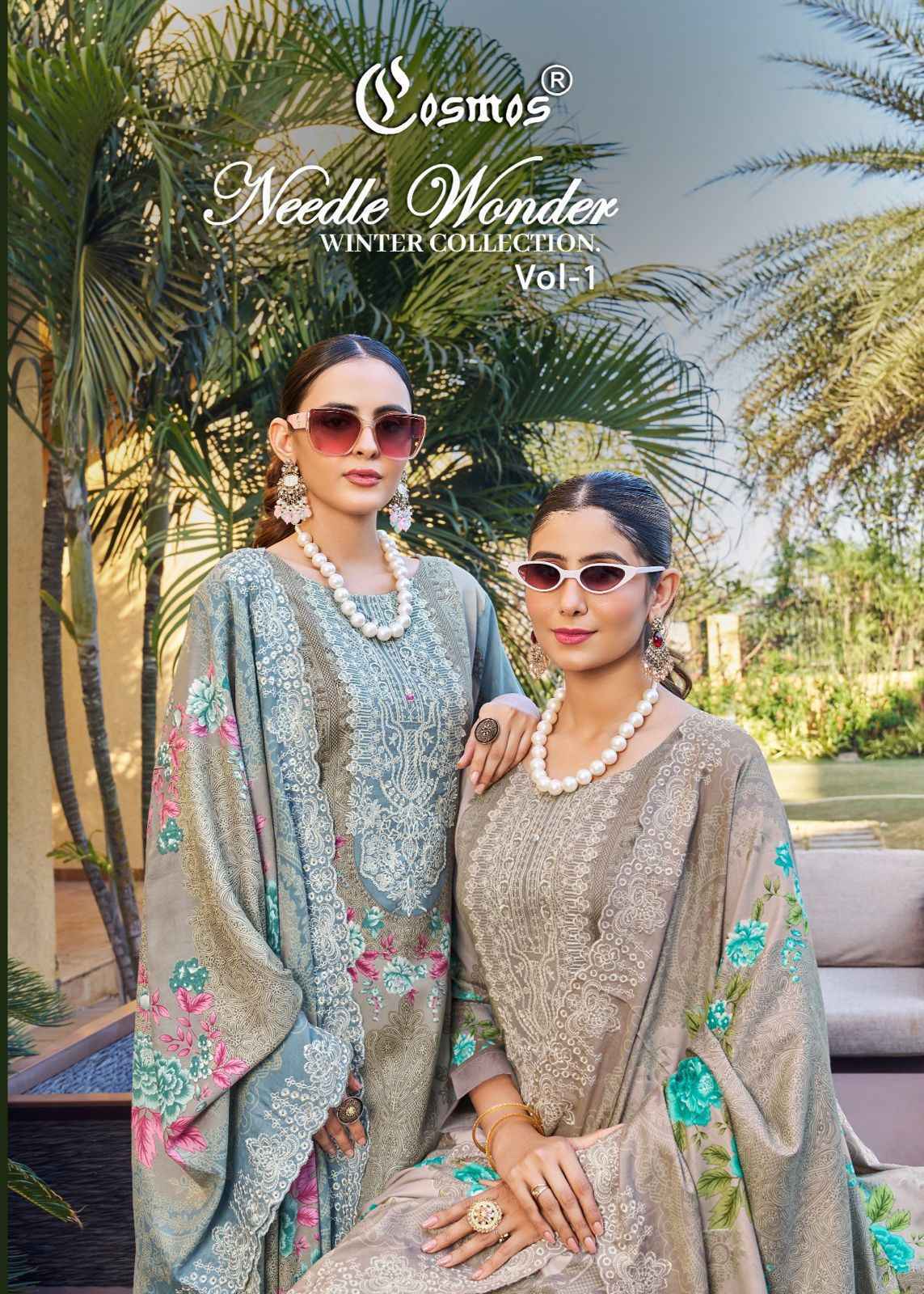 Cosmos Needle Wonder Winter Collection Vol 1 Rayon Salwar Kameez Wholesale Rate ( 8 Pcs Catalog )