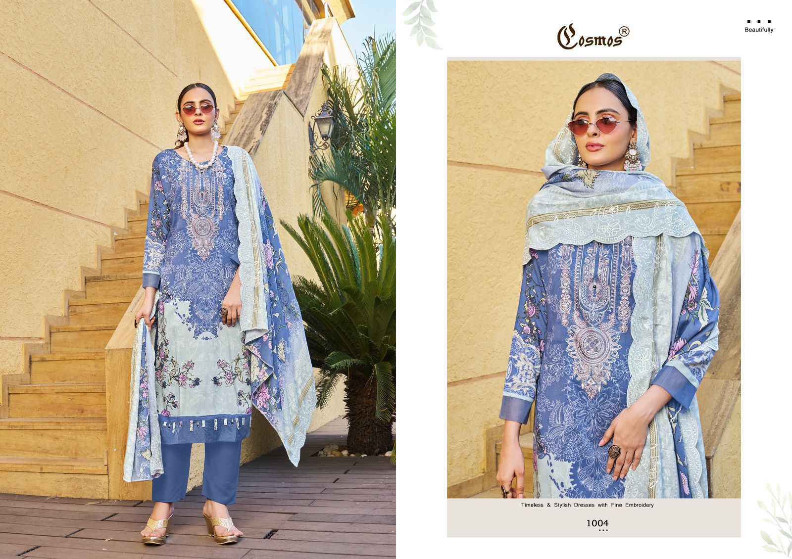 Cosmos Needle Wonder Winter Collection Vol 1 Rayon Salwar Kameez Wholesale Rate ( 8 Pcs Catalog )