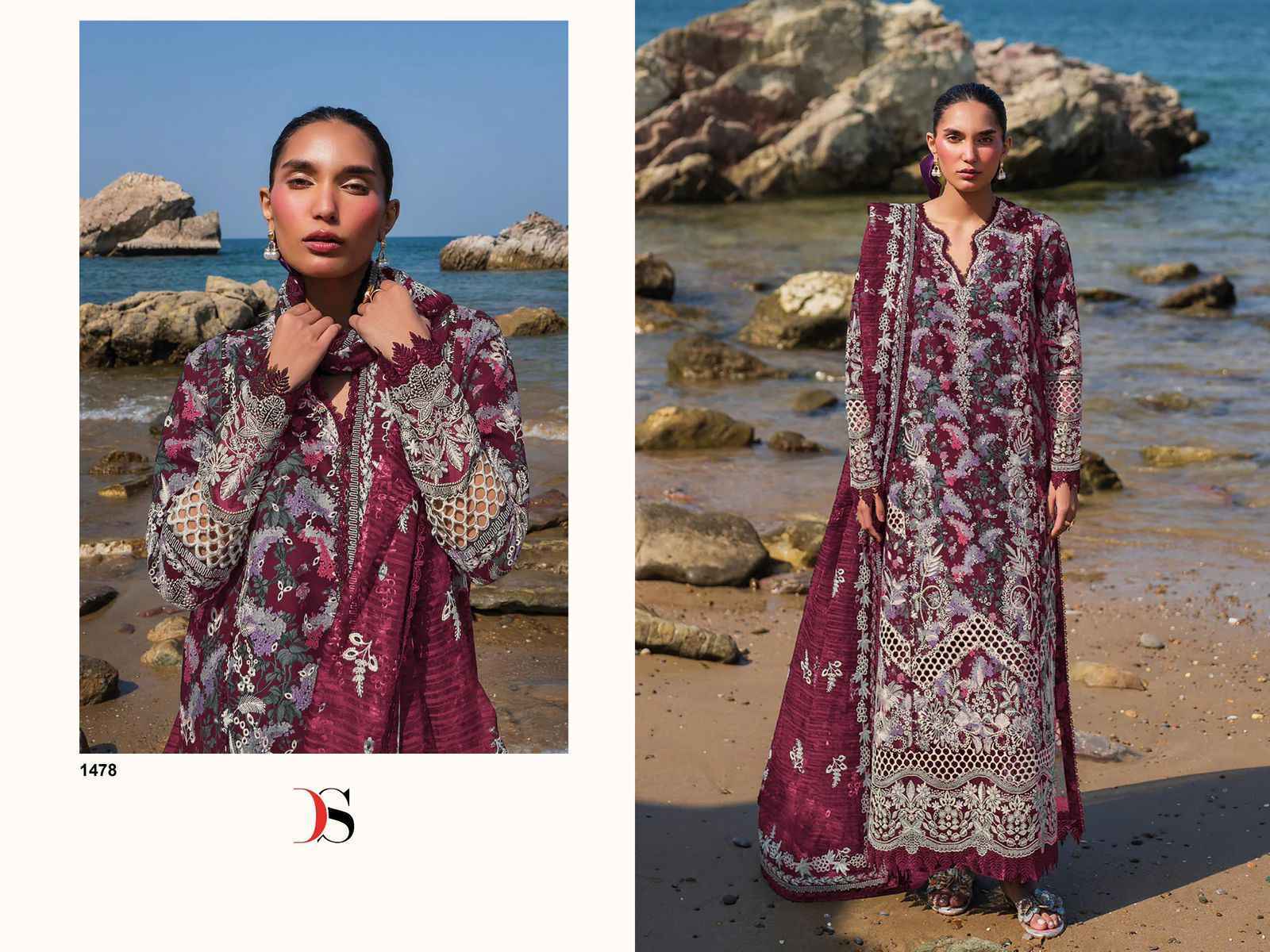 Deepsy Afrozeh Lawn 25 Vol 2 Cotton Pakistani Dress Material Wholesale Price ( 8 pcs Catalogue )