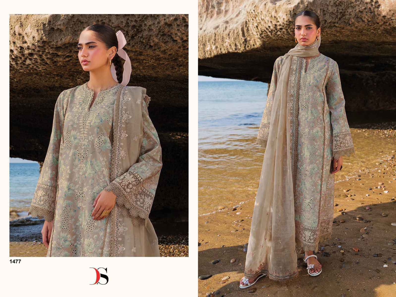 Deepsy Afrozeh Lawn 25 Vol 2 Cotton Pakistani Dress Material Wholesale Price ( 8 pcs Catalogue )