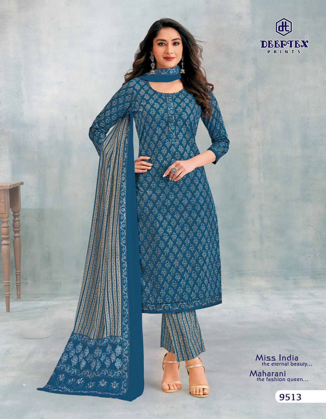 Deeptex Miss India Vol 95 Cotton Salwar Kameez Wholesale Rate ( 16 Pcs Catalog )