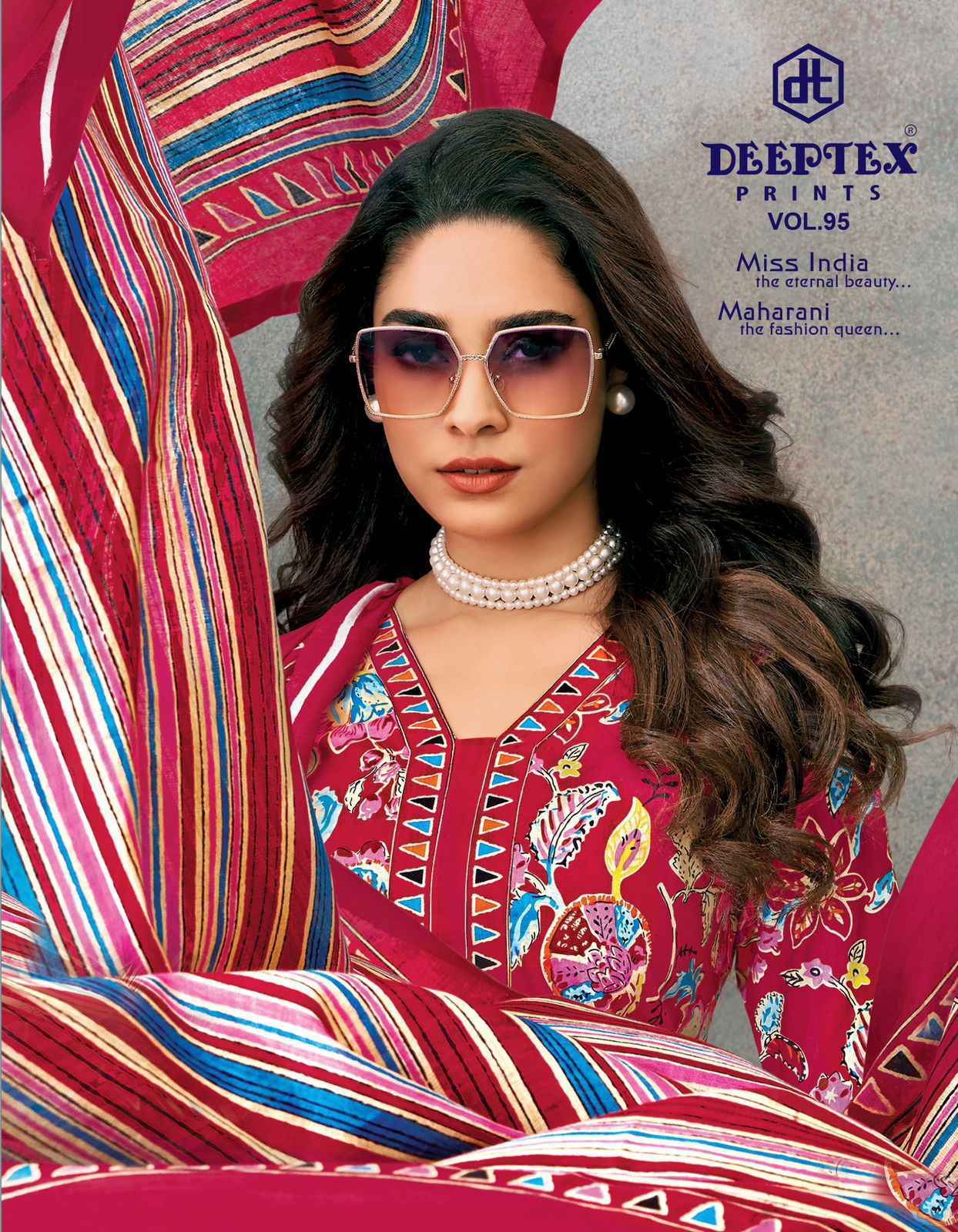 Deeptex Miss India Vol 95 Cotton Salwar Kameez Wholesale Rate ( 16 Pcs Catalog )