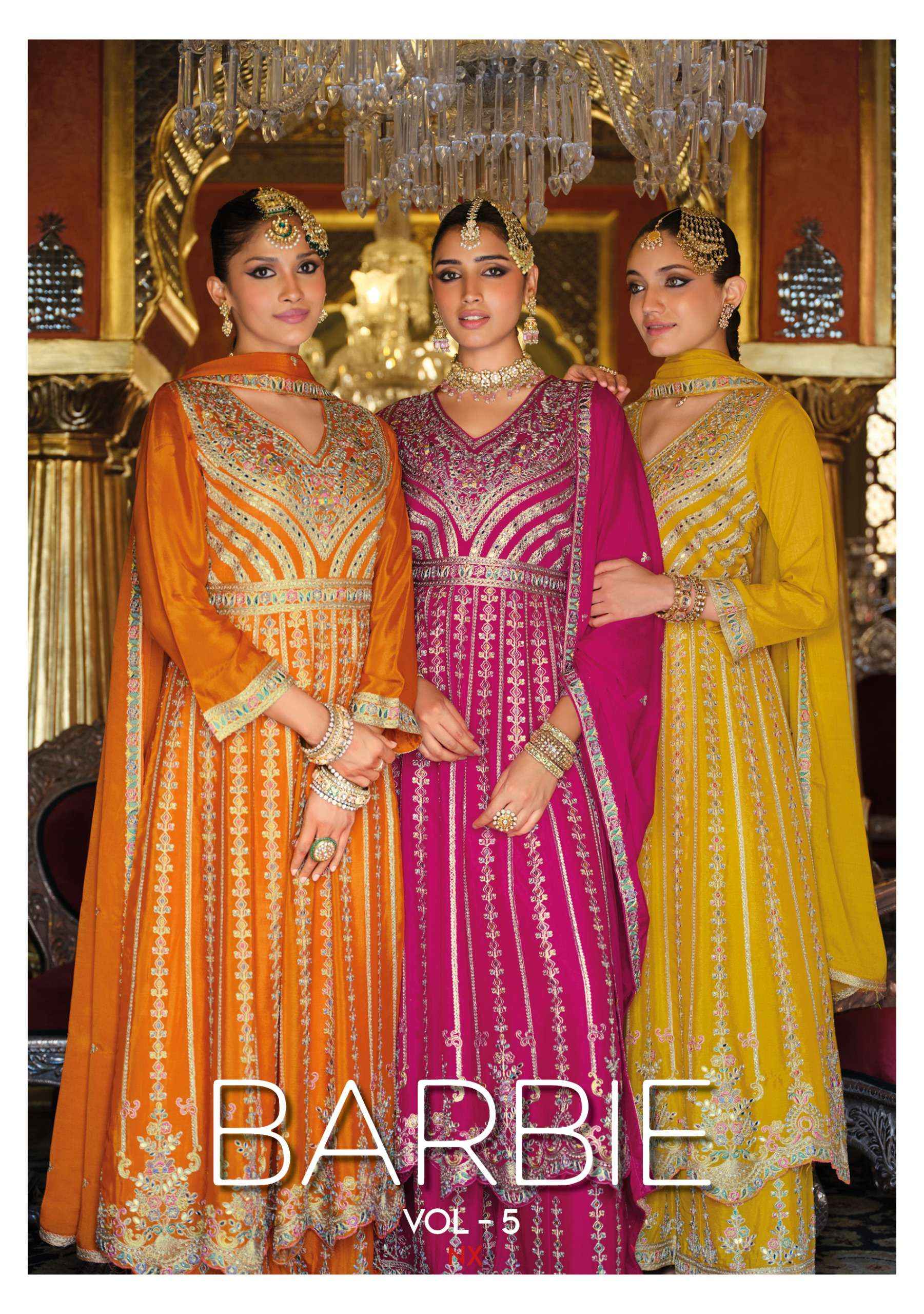 Eba Lifestyle Barbie Vol 5 Nx Readymade Latest Designer Dress Wholesale Rate ( 3 Pcs Catalog )