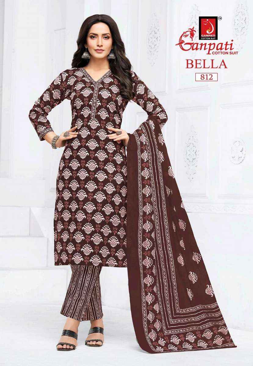 Ganpati Bella Pant Vol 8 Printed Pant Style Cotton Salwar Suit Wholesale Price ( 15 Pcs Catalogue )