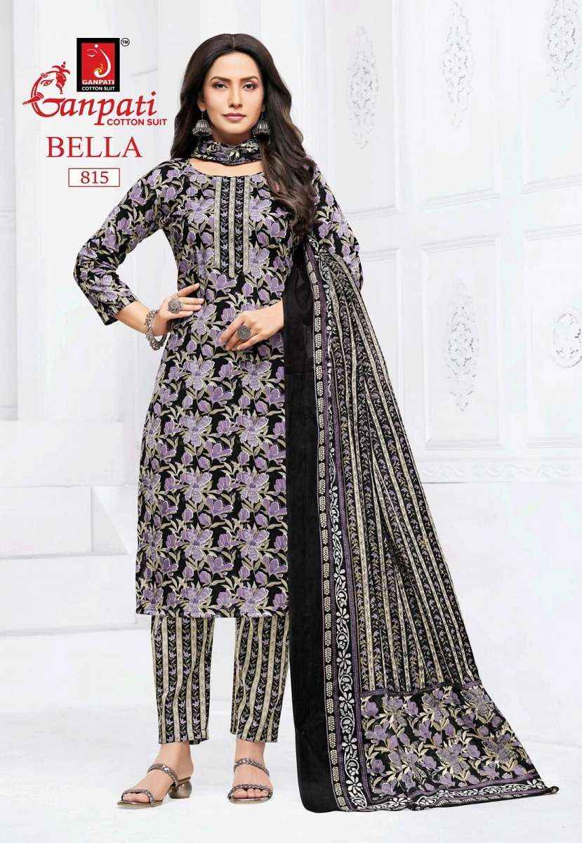 Ganpati Bella Pant Vol 8 Printed Pant Style Cotton Salwar Suit Wholesale Price ( 15 Pcs Catalogue )