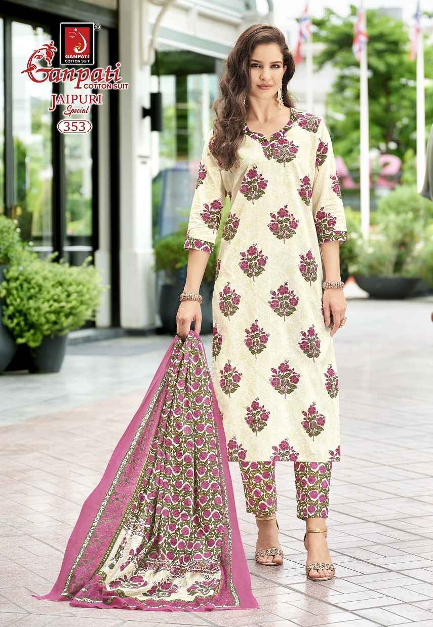 Ganpati Jaipuri Special Pant Vol 17 Readymade Cotton Dress Wholesale Rate ( 15 Pcs Catalog )