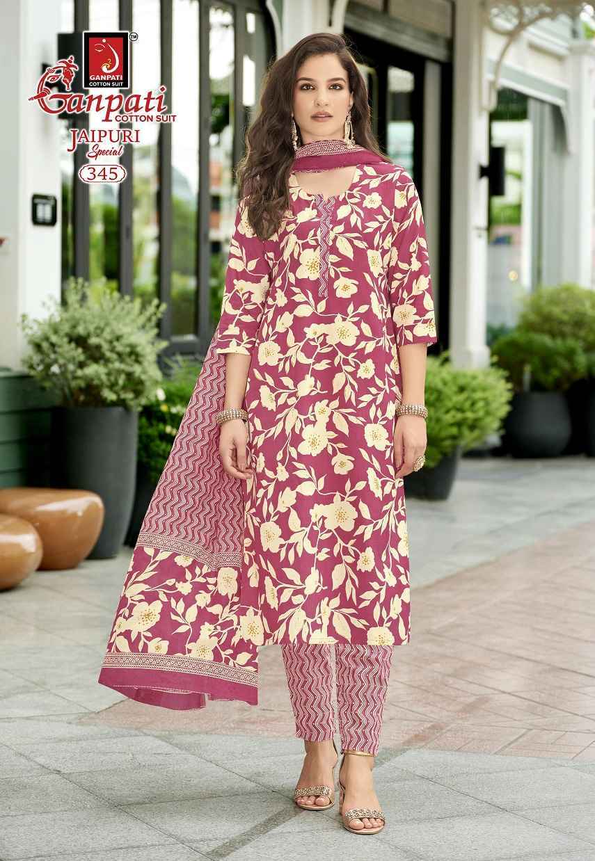 Ganpati Jaipuri Special Pant Vol 17 Readymade Cotton Dress Wholesale Rate ( 15 Pcs Catalog )