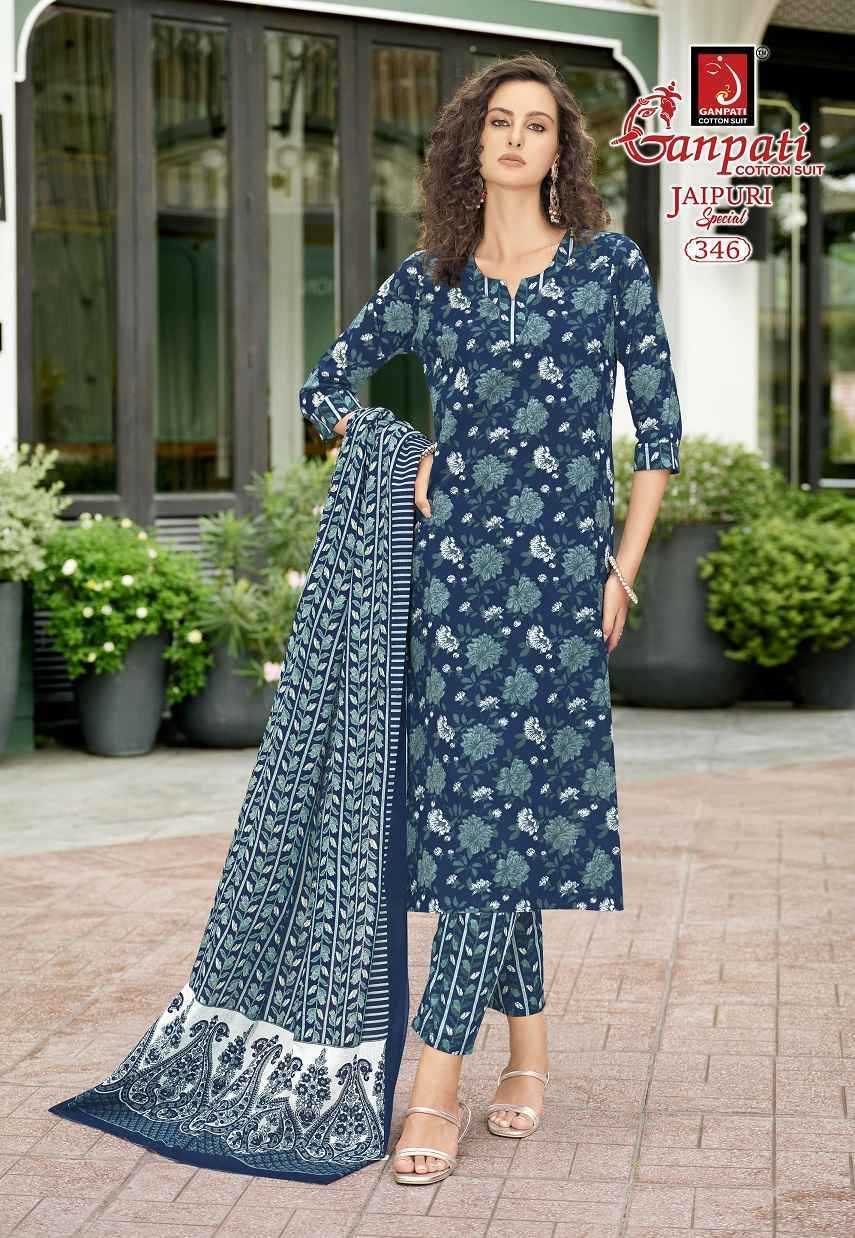 Ganpati Jaipuri Special Pant Vol 17 Readymade Cotton Dress Wholesale Rate ( 15 Pcs Catalog )