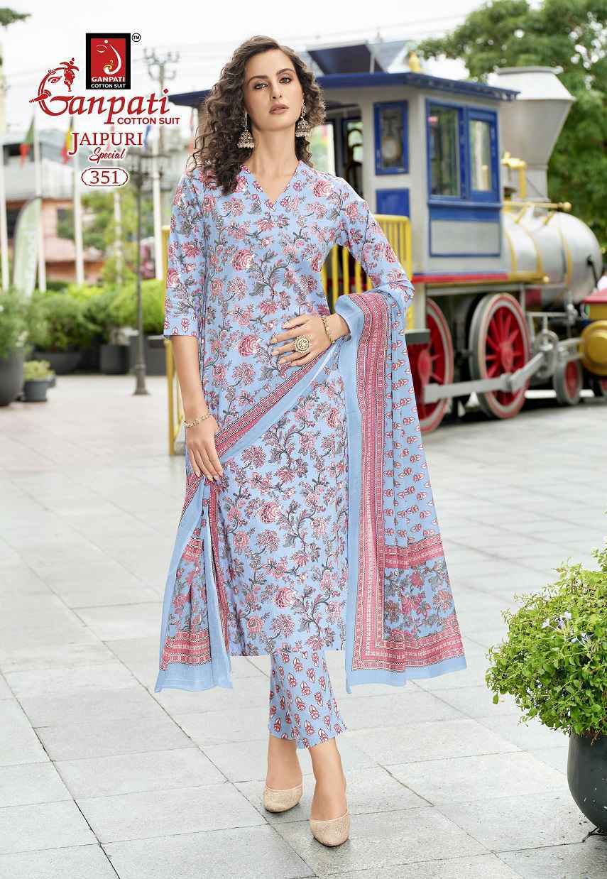 Ganpati Jaipuri Special Pant Vol 17 Readymade Cotton Dress Wholesale Rate ( 15 Pcs Catalog )