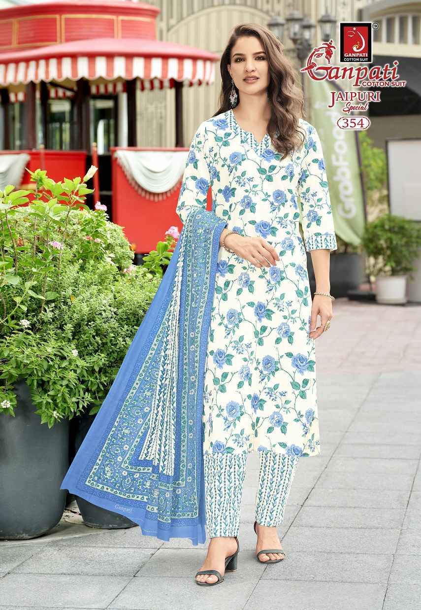 Ganpati Jaipuri Special Pant Vol 17 Readymade Cotton Dress Wholesale Rate ( 15 Pcs Catalog )