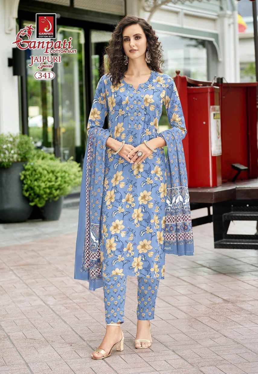 Ganpati Jaipuri Special Pant Vol 17 Readymade Cotton Dress Wholesale Rate ( 15 Pcs Catalog )