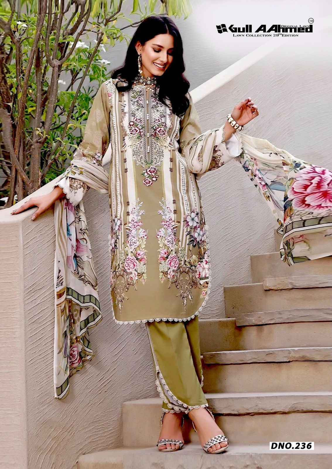 Gull Ahmed Lawn Collection Vol 29 Lawn Cotton Dress Material ( 6 Pc Catalouge )