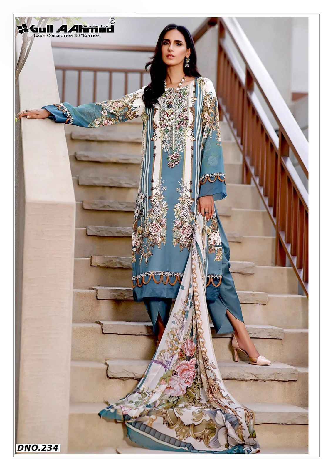 Gull Ahmed Lawn Collection Vol 29 Lawn Cotton Dress Material ( 6 Pc Catalouge )