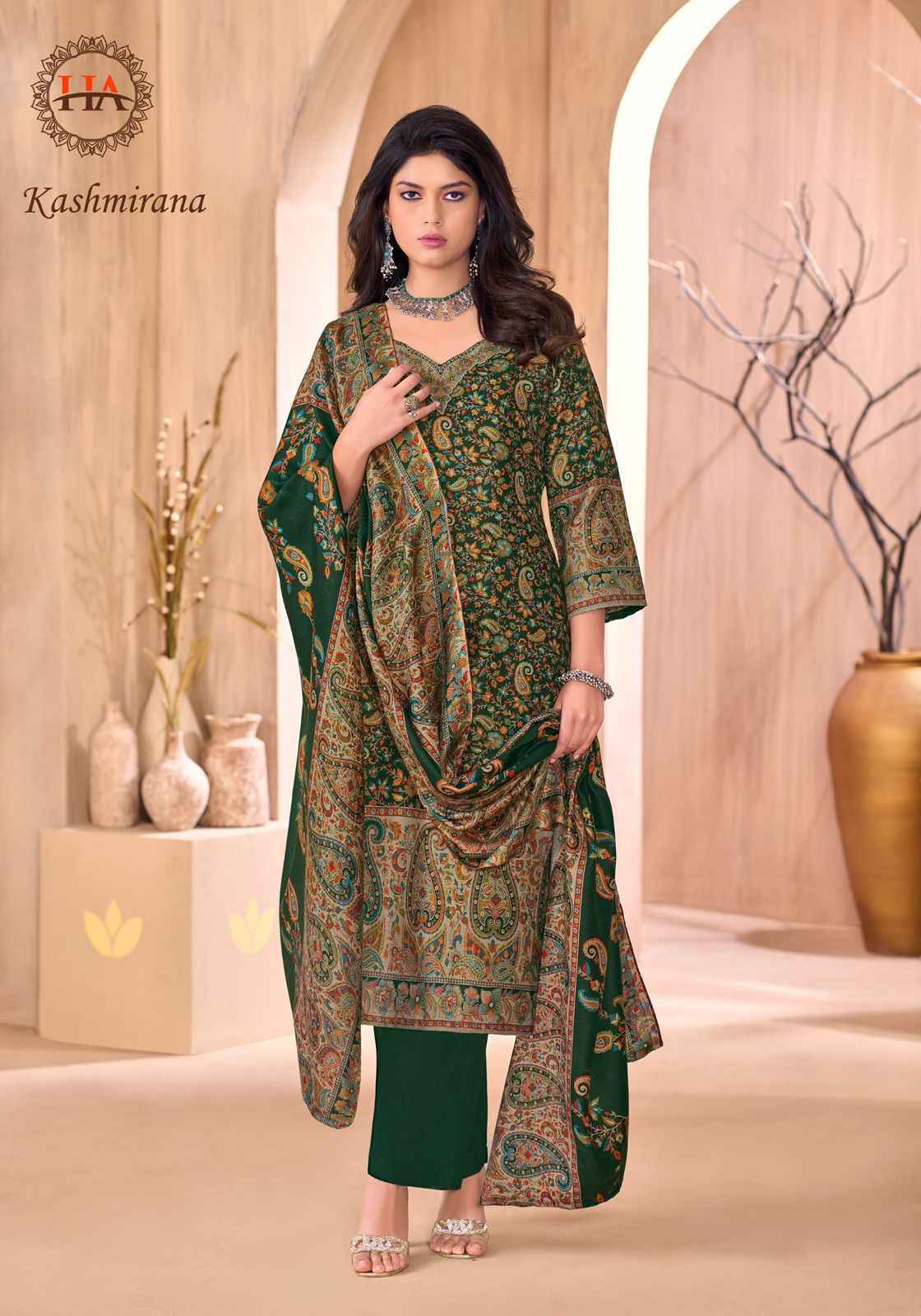 Harshit Fashion Kashmirana Pashmina Salwar Kameez Wholesale Rate ( 6 Pcs Catalog )